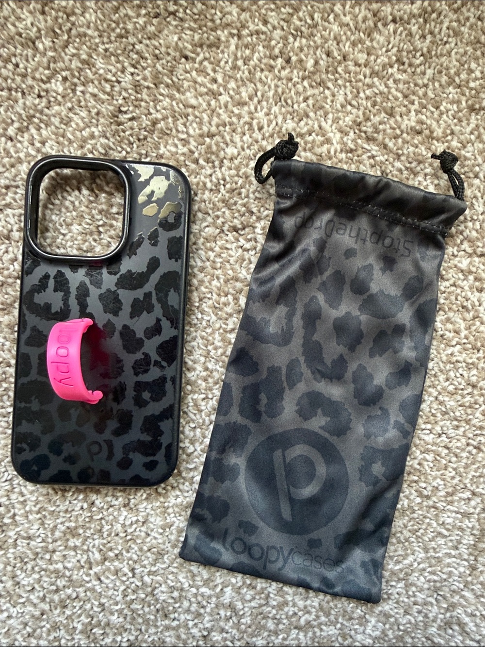 Loopy Case Midnight Leopard iPhone 14 Pro